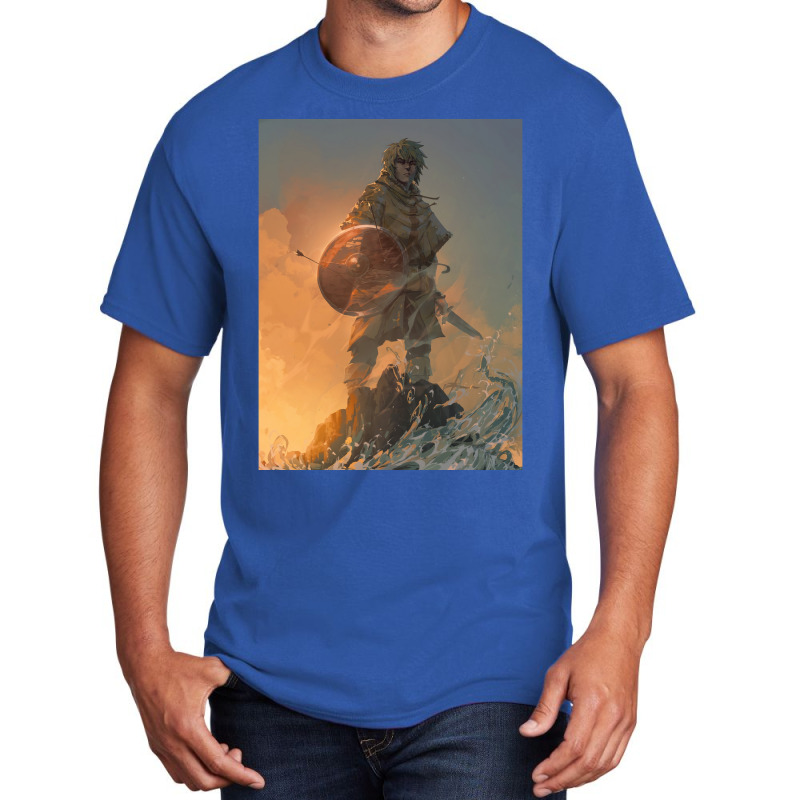 Thorfinn Vinland Saga  Gift Love Blue Basic T-shirt by cuestapinnb | Artistshot