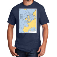 Uk Shipping Forecast Map  70s Aesthetic Basic T-shirt | Artistshot