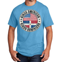 Dual Citizenship American Dominican Republic Usa Flag T Shirt Basic T-shirt | Artistshot