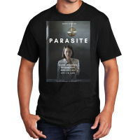 Parasite Alternative Poster 2 Classic Blue Hipster Basic T-shirt | Artistshot