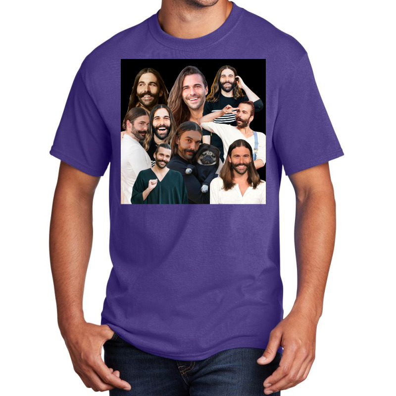 Jonathan Van Ness Jvn Sticker Packs Montage Collection Cool Crazy Cute Basic T-shirt by taboragriggsu | Artistshot