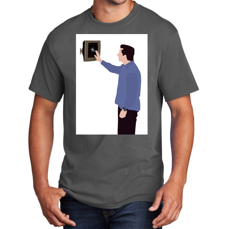 Michael And His 200 Plasma Screen Tv Poster Trending Basic T-shirt by gabyorn2 | Artistshot