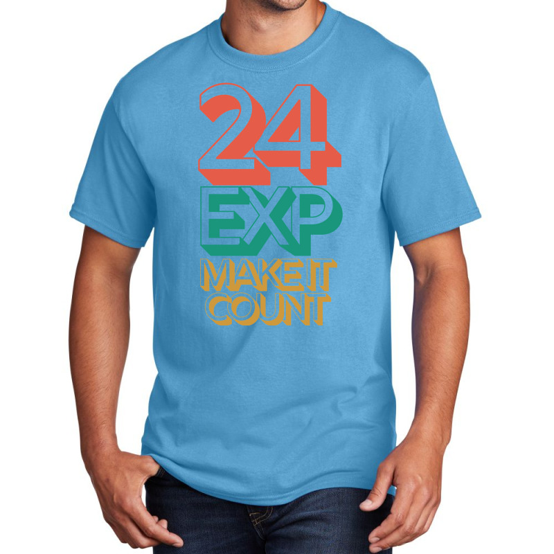 24 Exposures Make It Count  Active Vintage Basic T-shirt by nozademk | Artistshot