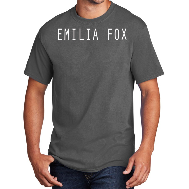 Emilia Fox  White Text Classic Love Love Basic T-shirt by hanesdiuza4 | Artistshot