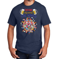 Funny Drink Around World Basic T-shirt | Artistshot