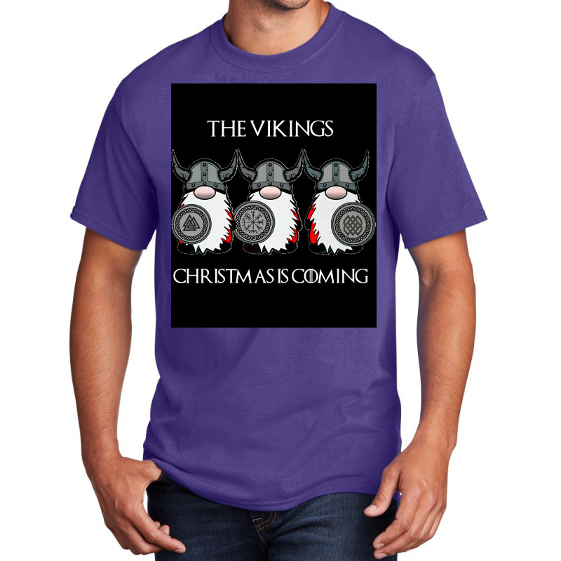 Thevikingschristmasiscoming  Funny Aesthetic Basic T-shirt | Artistshot