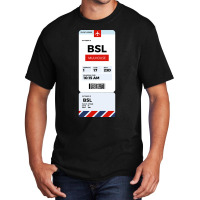 Mulhouse Boarding Pass Basic T-shirt | Artistshot