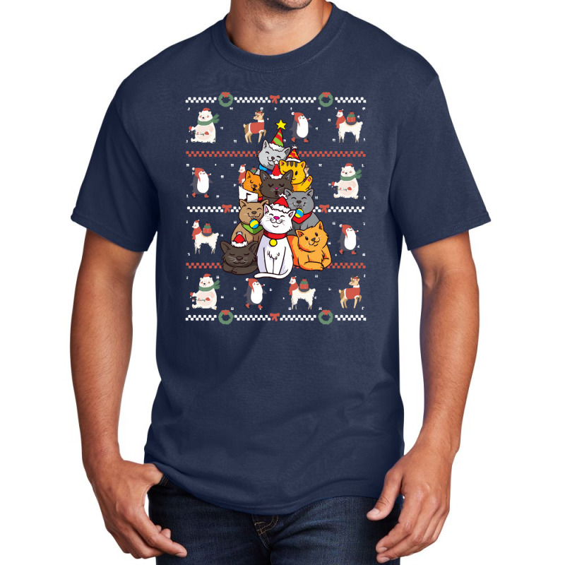 Cat Tree Cat   Cat Tree Christmas Basic T-shirt | Artistshot