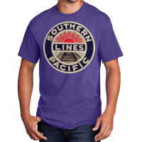 Southern Pacific Lines Railroad Girl Nature Basic T-shirt | Artistshot