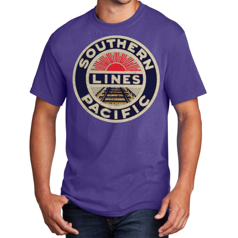 Southern Pacific Lines Railroad Girl Nature Basic T-shirt by jegatjinty9 | Artistshot