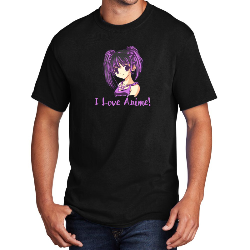 I Love Anime (2) Basic T-shirt | Artistshot