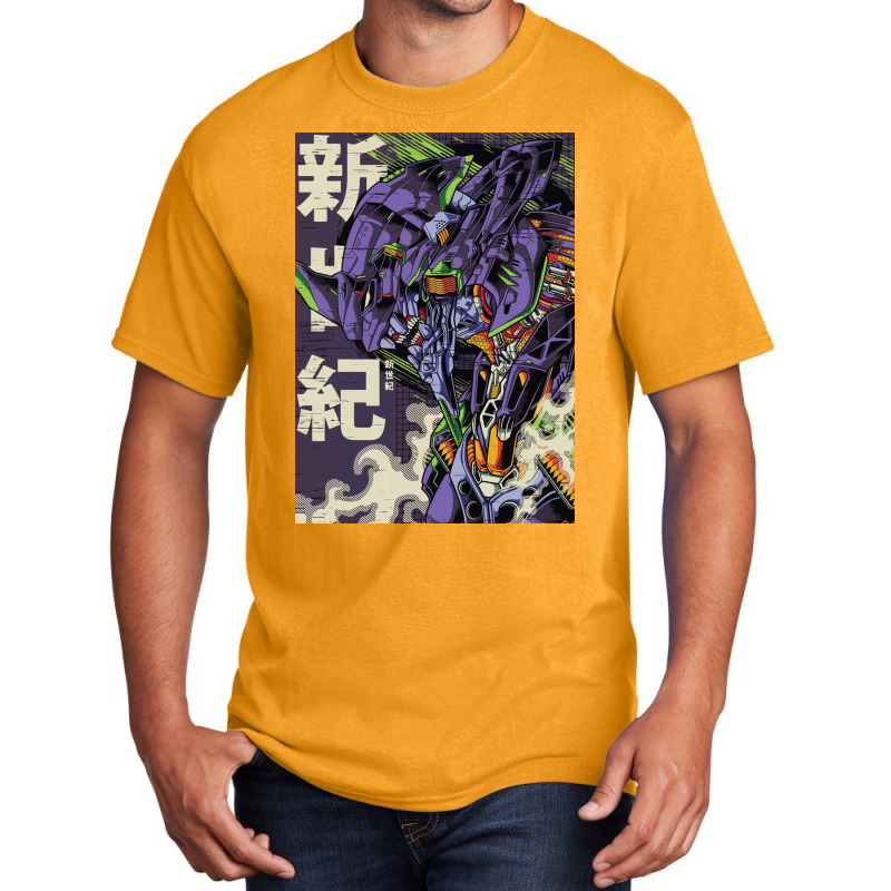 Eva Unit 01 Basic T-shirt by chancedon | Artistshot