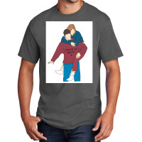 Ross Gellar And Rachel Green Poster Yellow (1) Basic T-shirt | Artistshot