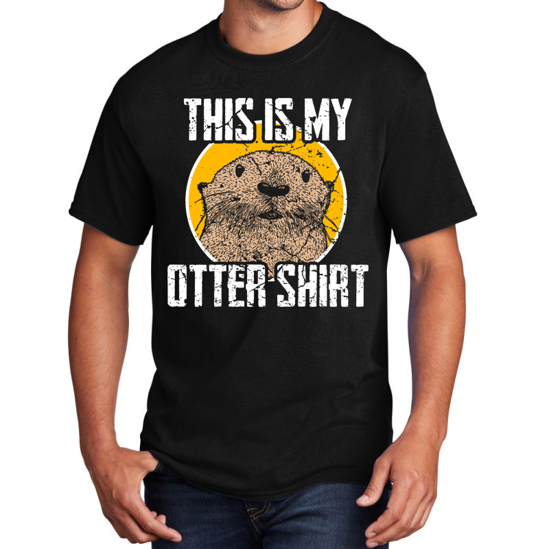 Limited Edition Otter Basic T-shirt by fenderbendable | Artistshot