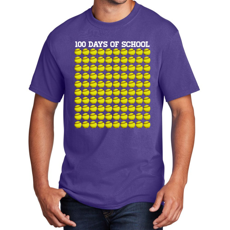 100th Day Student Boys Girls Baseball 100 Days Of School-6w3qs Basic T-shirt | Artistshot