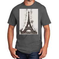 Paris Eiffel Landmark Basic T-shirt | Artistshot