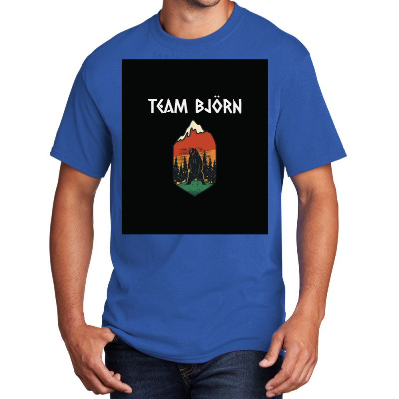 Viking Bear Team Bjrn Ironside  Blue 70s Basic T-shirt | Artistshot