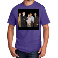 The Office Cast Sticker Poster Red (1) Basic T-shirt | Artistshot