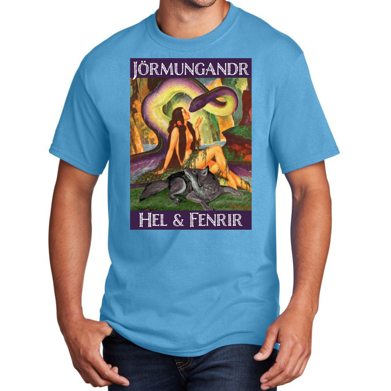 X27s Children Jormungandr Hel And Fenrir  Travel Humor Basic T-shirt | Artistshot