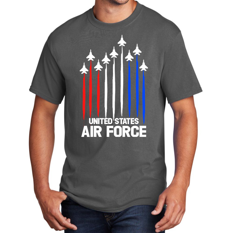 Air Force Flyover T-shirt Veterans Day 4th Of July Gift Basic T-shirt | Artistshot