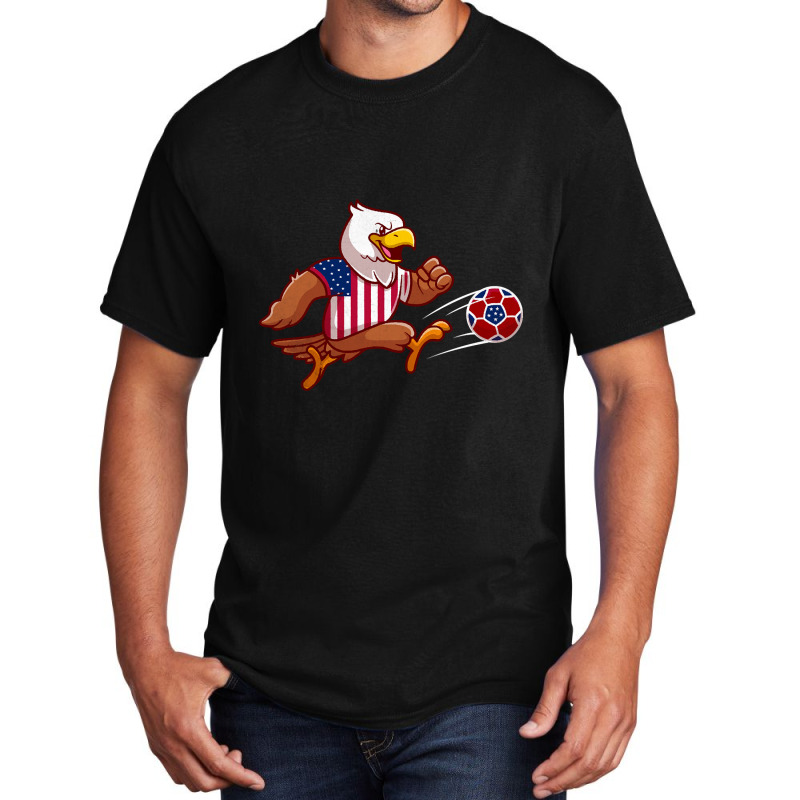 America Soccer Basic T-shirt by stumbledfeatures425 | Artistshot