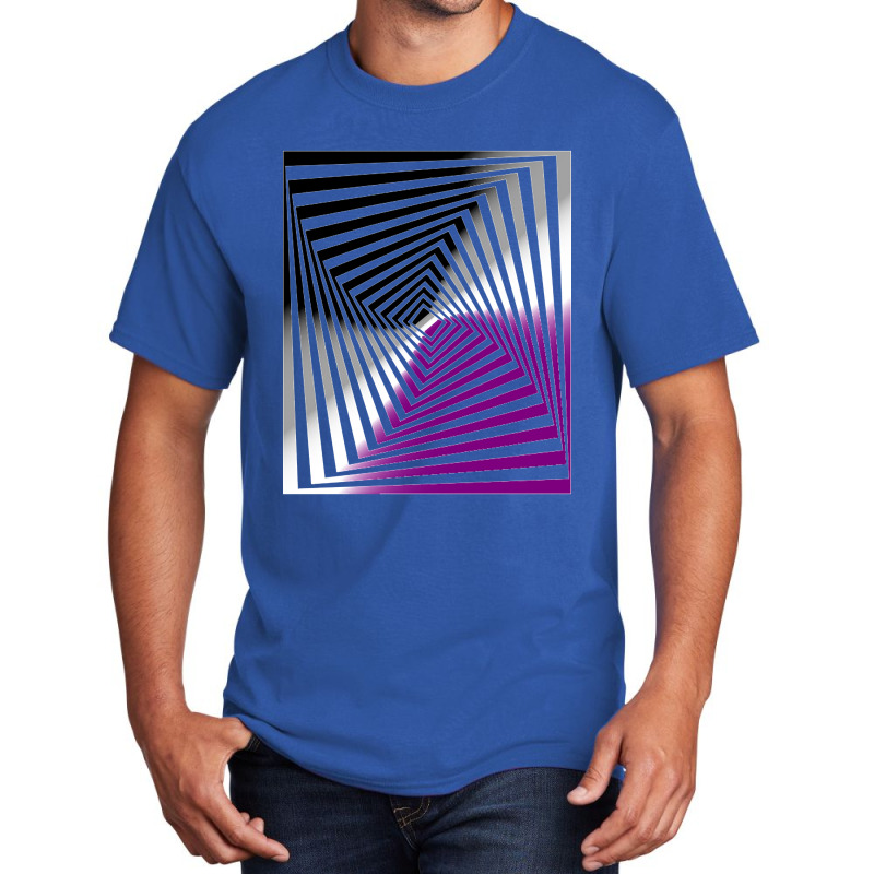 Optical Illusion Art, Asexual Illusion Art Basic T-shirt by cryingfamilies16 | Artistshot