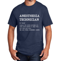 Anesthesia Technician - Definition Design Basic T-shirt | Artistshot