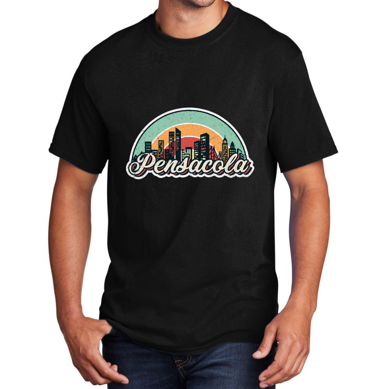 Pensacola City Retro Basic T-shirt | Artistshot