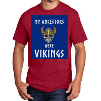 Viking Tshirt Ancetres Pour Fan De Vikings Kattegat Viking Warriors Lo Basic T-shirt | Artistshot