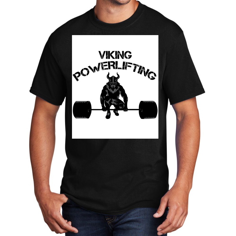 Viking Training Powerlifting Bodybuilding Fitness  80s Nostalgia Basic T-shirt | Artistshot