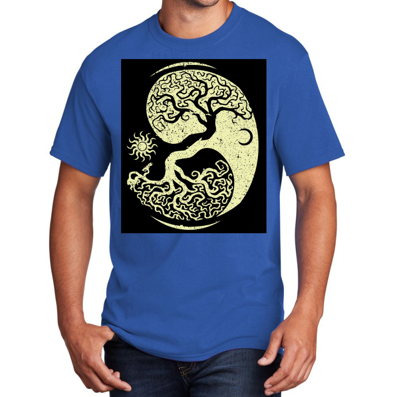 Viking Tree  Blue Travel Basic T-shirt | Artistshot