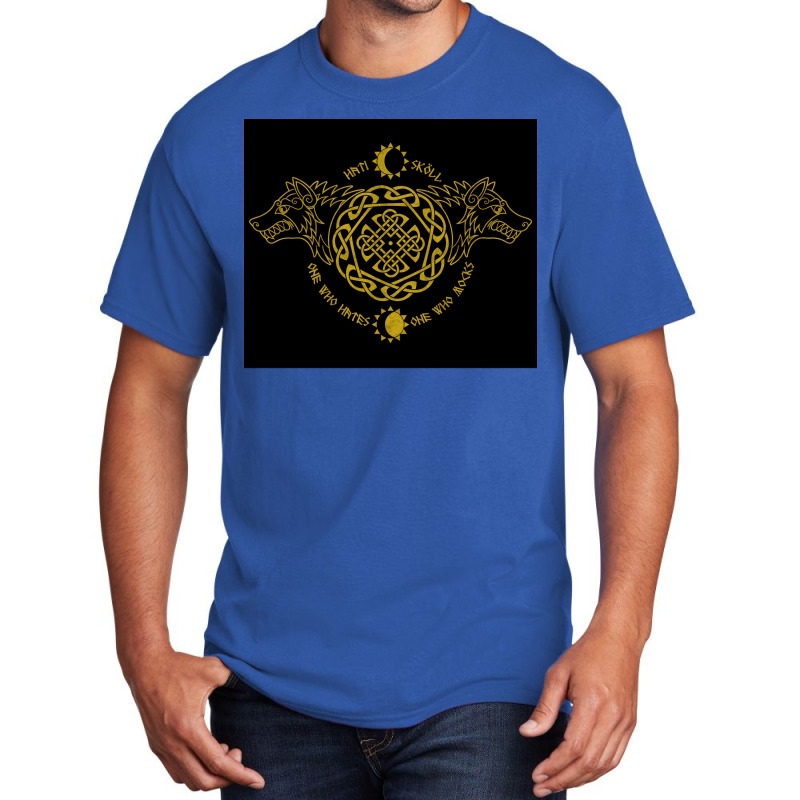 Viking Wolves Skoll And Hati  Girl Basic T-shirt | Artistshot