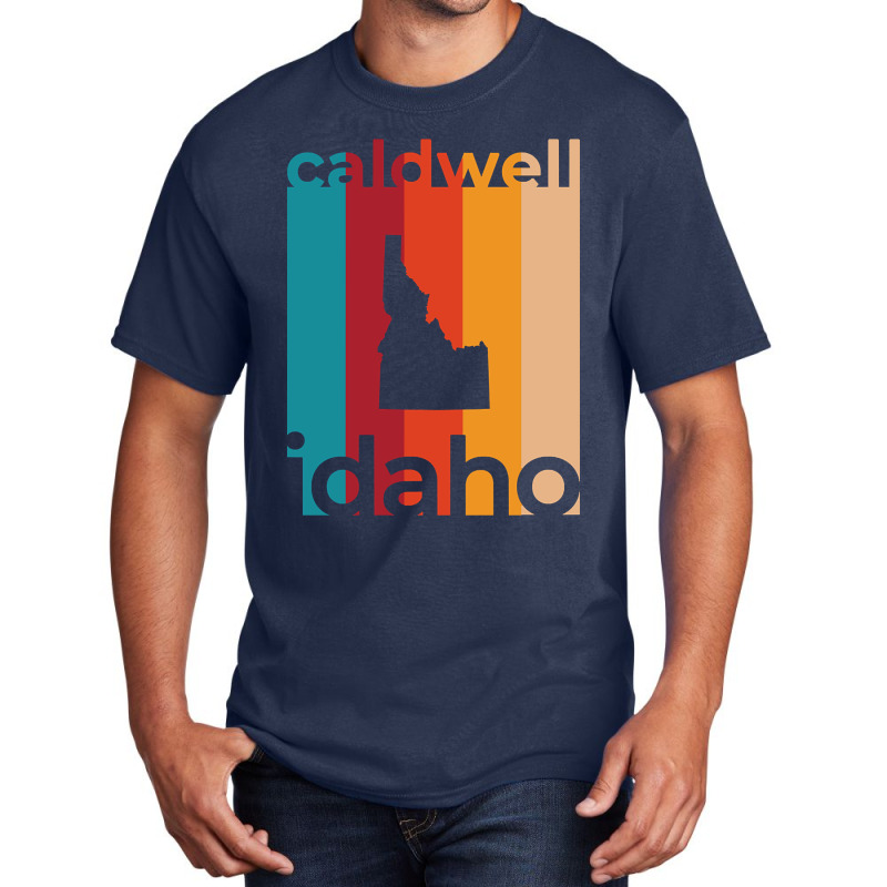 Caldwell Idaho Retro Basic T-shirt by nuanceteams169 | Artistshot