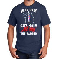 Barber Gift Religious Barber Gifts Christian Catholic Muslim Barber Po Basic T-shirt | Artistshot