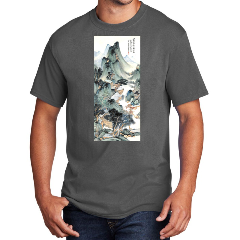 Huayang Celestial Hall By Zhang Daqian Poster Love Basic T-shirt | Artistshot