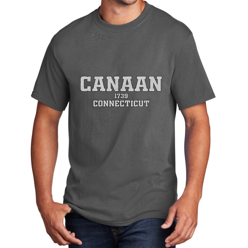 Canaan Connecticut Basic T-shirt by kayakbetween30 | Artistshot