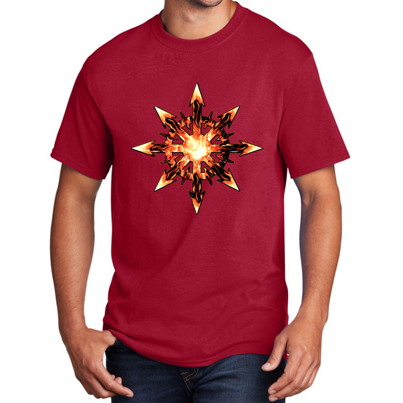 Chaos Wheel Fire Basic T-shirt by fencevaudeville14 | Artistshot