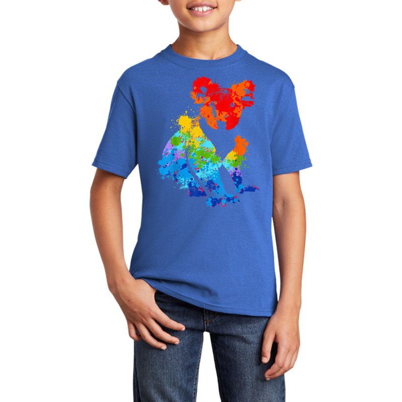 Splattering Paint Koala Drip Painting Koala T Shirt Basic Youth T-shirt | Artistshot