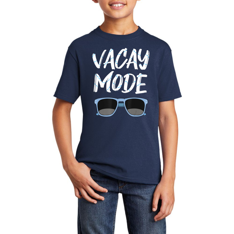 Limited Edition Vacay Mode Sunglasses Simmer Beach Island Basic Youth T-shirt | Artistshot