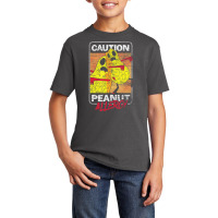 Trending Food Intolerance Caution Peanut Allergy Food Allergy Basic Youth T-shirt | Artistshot