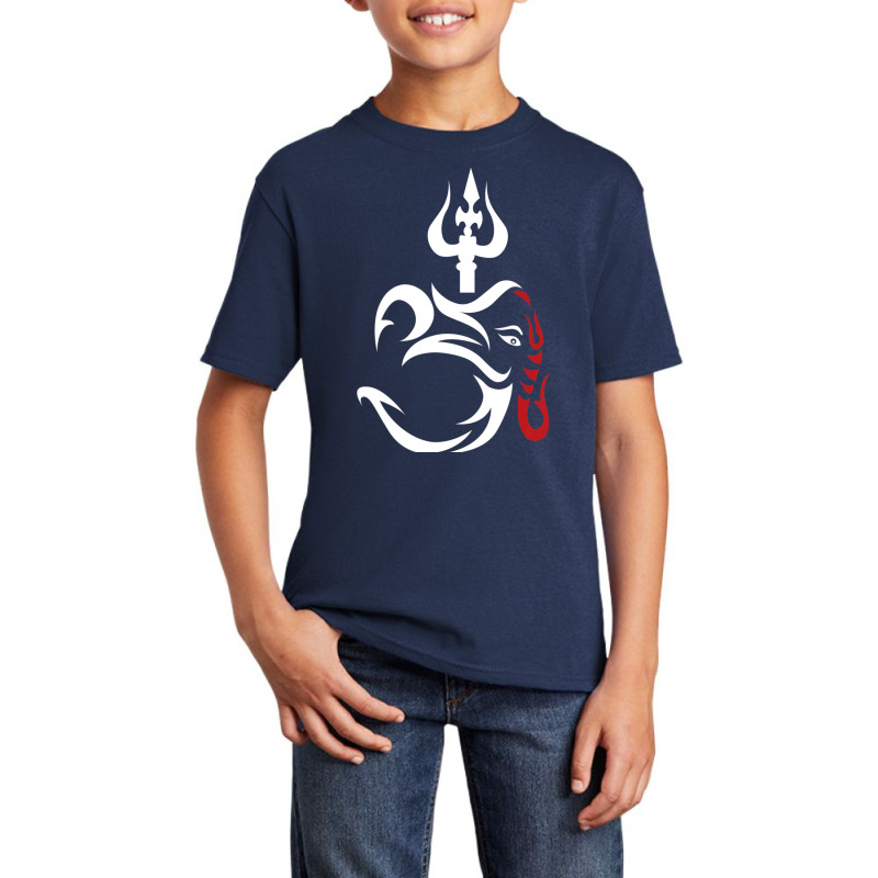 Limited Edition Om-ganesha And Lord Shiva Divine Trident Trishul Basic Youth T-shirt by yumgaugeteuda | Artistshot