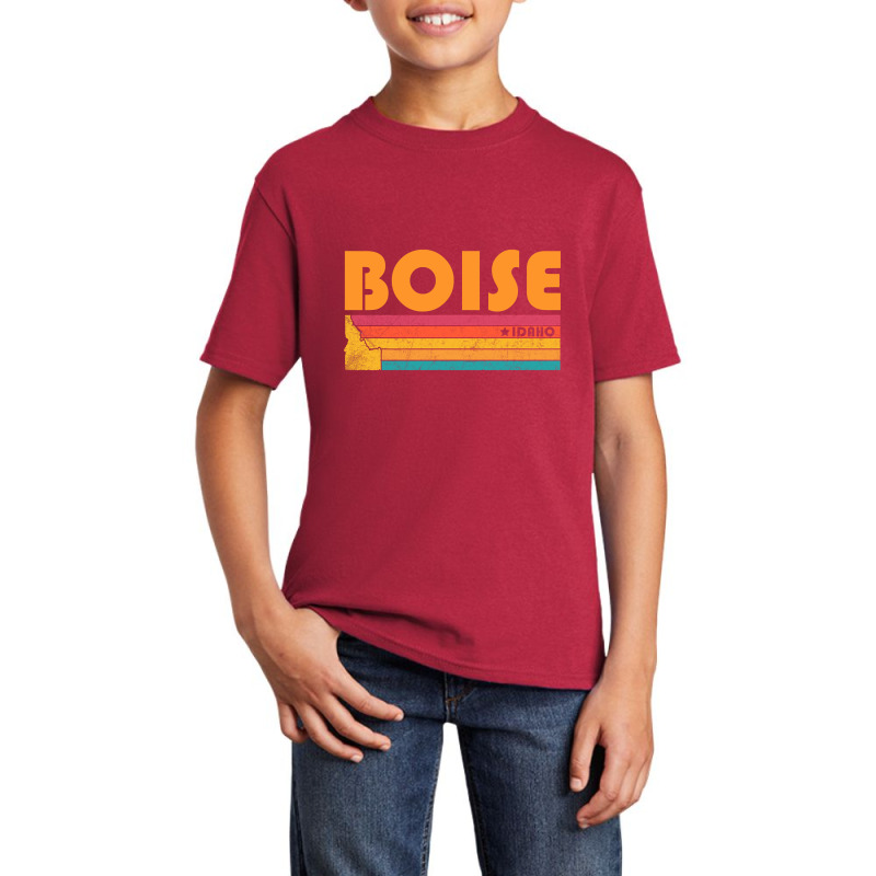 Boise Idaho Vintage Distressed Souvenir-1hzkn Basic Youth T-shirt | Artistshot