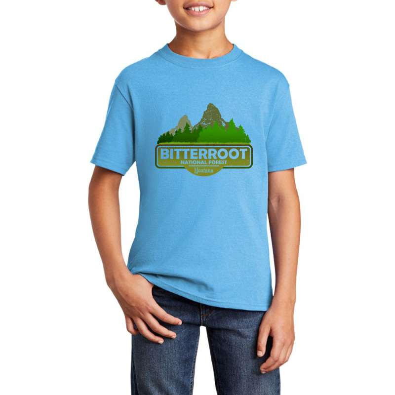 Bitterroot National Forest Mt State, Montana Usa, Nature Landscape Basic Youth T-shirt by kayakbetween30 | Artistshot