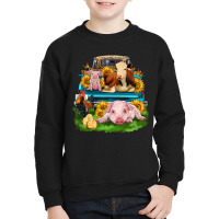 Farm Truck Animals Youth Sweatshirt | Artistshot