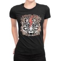 Tiger Lightning Bolt Ladies Fitted T-shirt | Artistshot