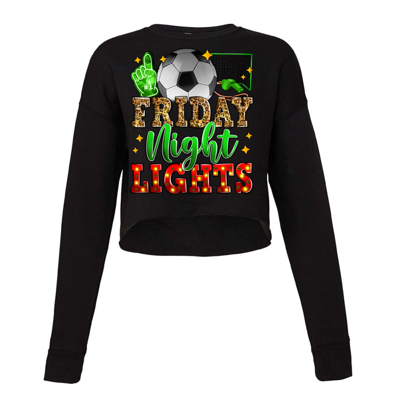 Friday Night Lights Soccer Cropped Sweater by Zillion Design Studio | Artistshot