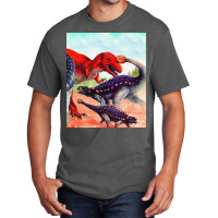 Ankylosaurus Vs Albertosaurus Poster Summer Basic T-shirt | Artistshot