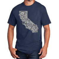 California Usa Mandala Design Basic T-shirt | Artistshot