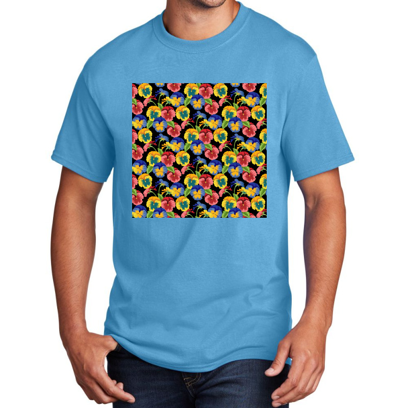 Pansies Basic T-shirt | Artistshot