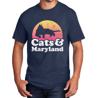 Cats And Maryland Gift For Men, Women, Kids Basic T-shirt | Artistshot